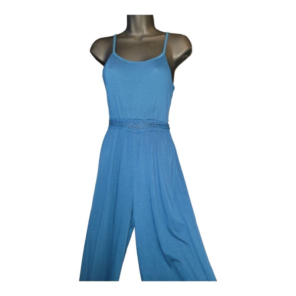 Xhilaration Romper Teal Adjustable Spaghetti Straps Size SP